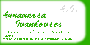 annamaria ivankovics business card